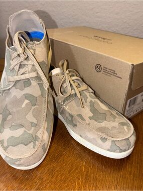 Clarks Leather Upper Mens Shacrelite Low Sand Camo Sable Loafers Shoes Size 9M